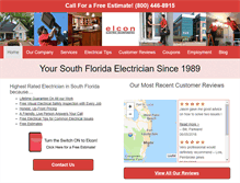 Tablet Screenshot of elconelectric.com